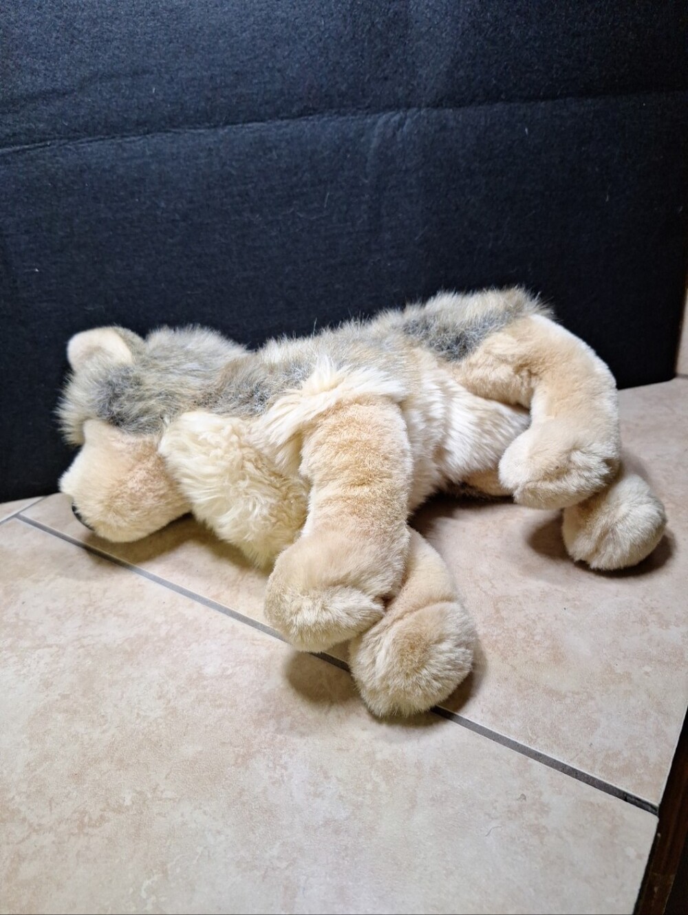 Douglas Cuddle Toys Tyson Wolf #1836 Brown Tan Gray Long Plush Fur 13" 2018 - Picture 6 of 16